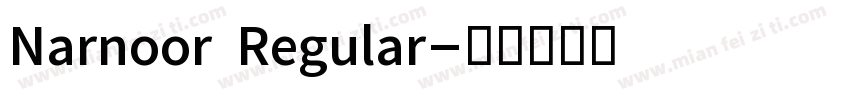 Narnoor Regular字体转换